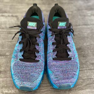 USED - Nike Flyknit Max - Blue/Purple, SZ 9